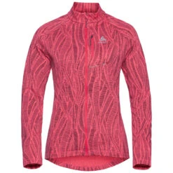 ODLO FLI LIGHT PRINT MIDLAYER FZ W PARADISE PINK 22
