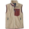 PATAGONIA M'S CLASSIC RETRO-X VEST DARK NATURAL W/SEQUOIA RED 23