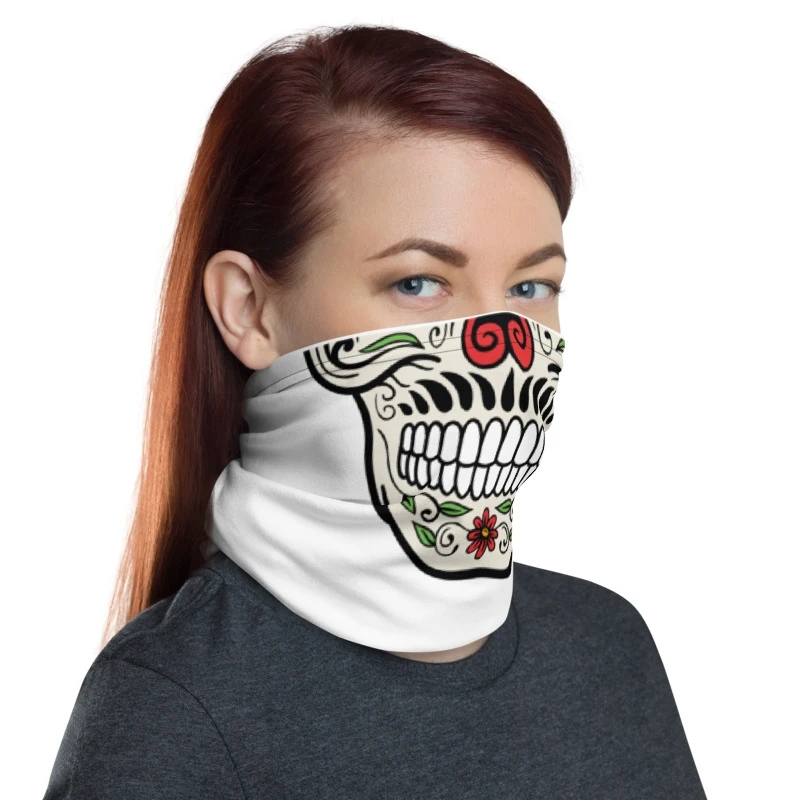 TOUR DE COU SKIBOX C19 MEXICAN SKULL – Image 3